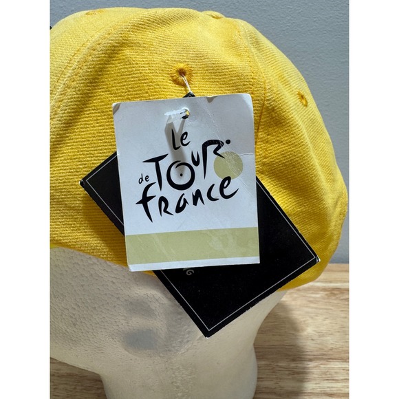 Vtg NOS Official Le Tour de France Adjustable Cycling Hat Cap Florescent Visor - Picture 10 of 17